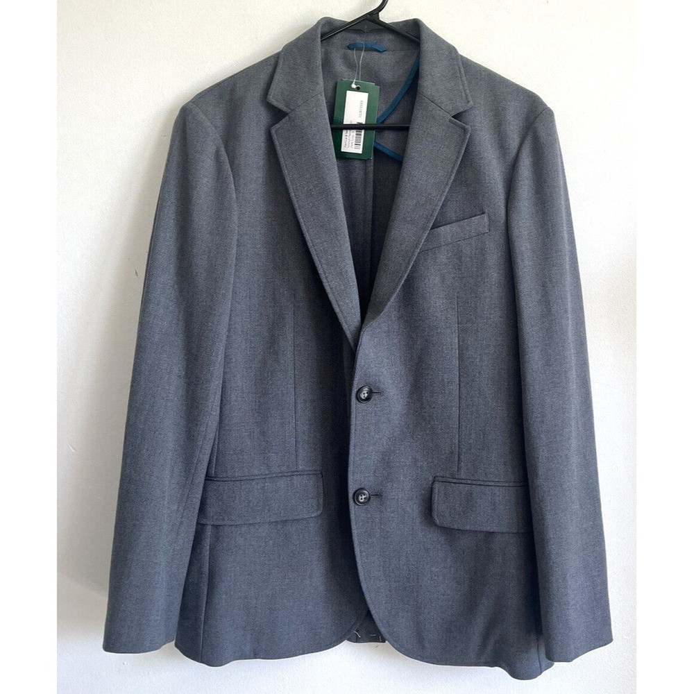 NWT Stitch Fix Fairlane & Sons Gray Flannel Blazer Jacket Size Small